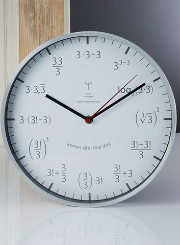 Artibetter Digitale Wanduhr Kühlschrank Uhr mathematische Uhr Magnetuhr  Mathe Uhr Moderne wanduhr magnetische Uhr Anzahl Zeitplan